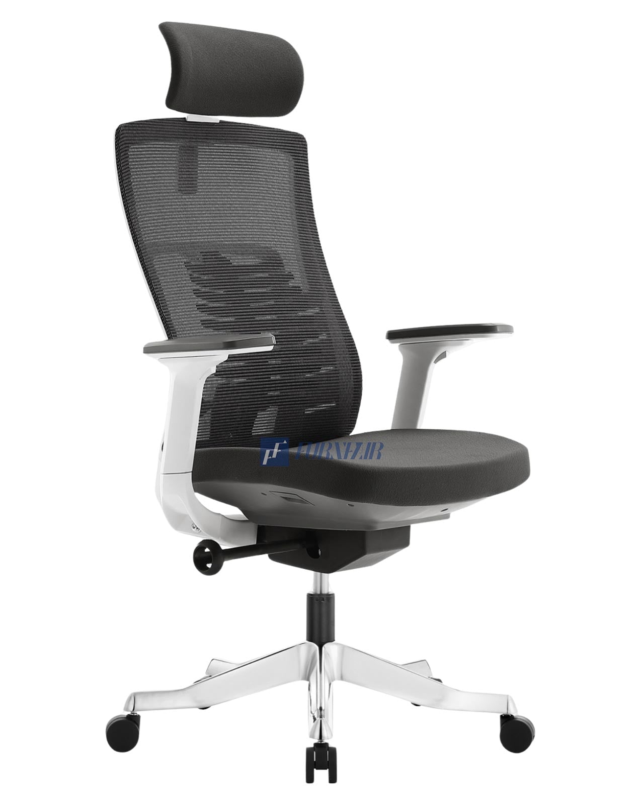 INSPIRE WHITE FRAME BLACK CUSHION